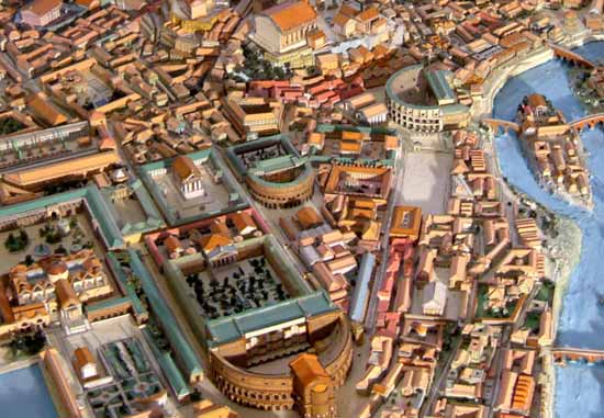 Maquette de la cit de Rome vers 320 ap. J.-C.