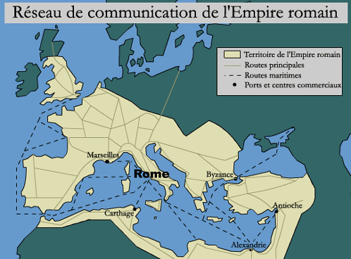 Réseau de communication de l'Empire romain