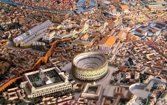 Maquette de la cité de Rome vers 320 ap. J.-C.